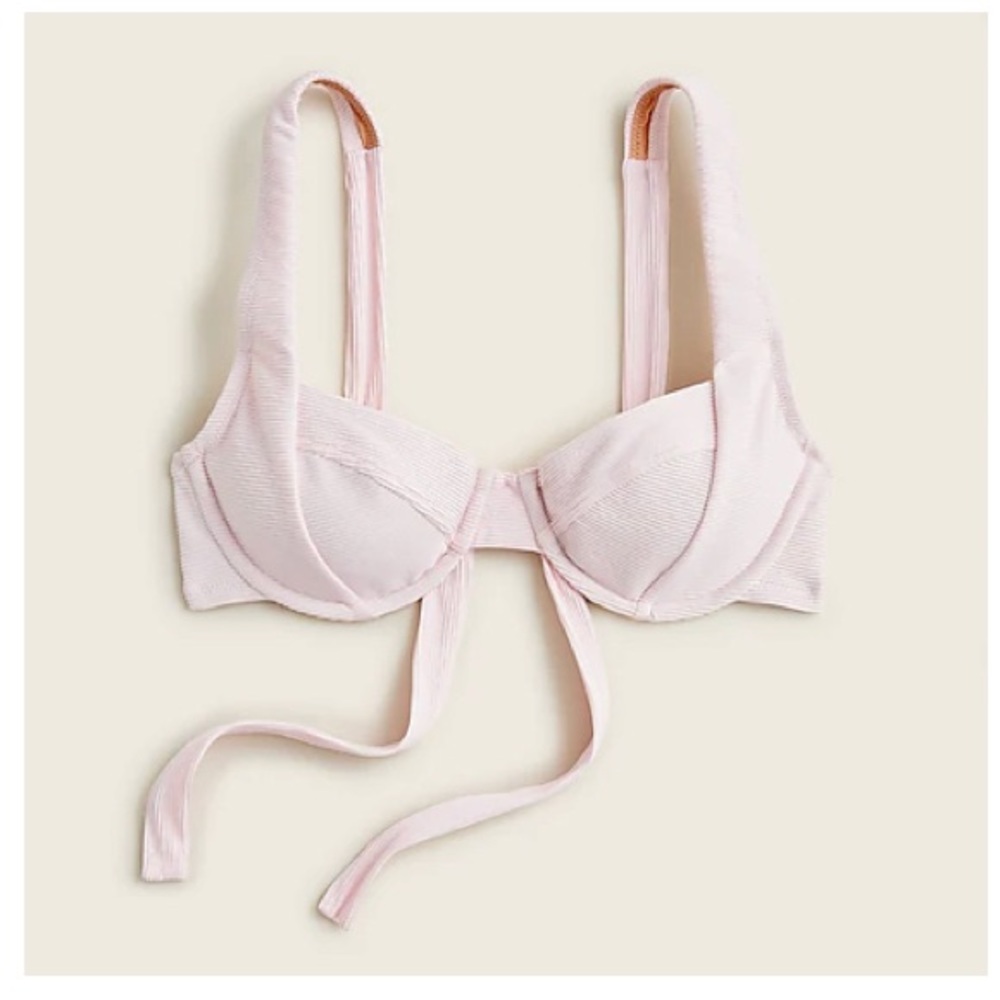 Pink J.Crew Bikini Top 32DD